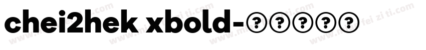chei2hek xbold字体转换